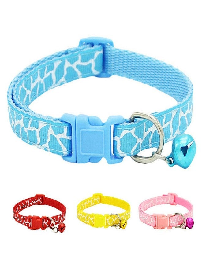 Pet Guard طوق حماية الحيوانات الأليفة صغير جدًا للقطط والجراء والكلاب، قابل للتعديل، مزين بنجوم وجرس، مقاس XS - قد يختلف اللون (عبوة من قطعتين) - Image 4